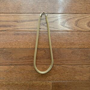 Vintage Snake Chain Chainlink Gold Tone Choker Necklace